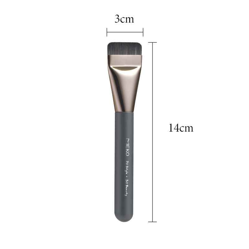 ✨新版金屬位為金色✨MEKO元森純素主義 - 一字型刀鋒粉底刷 EC020【全網香港現貨】