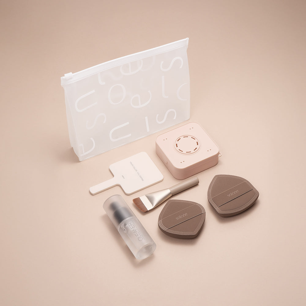 店主愛用❤️‍🔥【網站限定組合】✨新品✨Solone 特調摩卡上妝工具組☕一套六件送外袋（全網香港現貨）