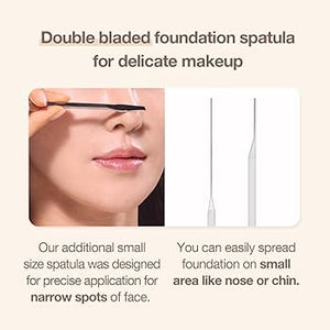 【全新完好無缺】Studio17 Makeup Spatula 雙頭粉底抹刀連套