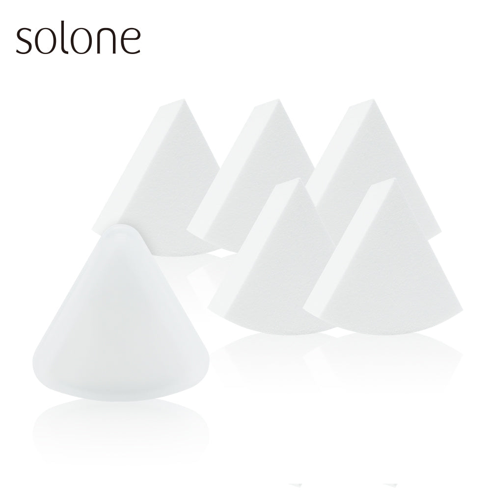 ✨新品✨Solone 面面俱到上妝粉撲 (扇形6入)【全網現貨】