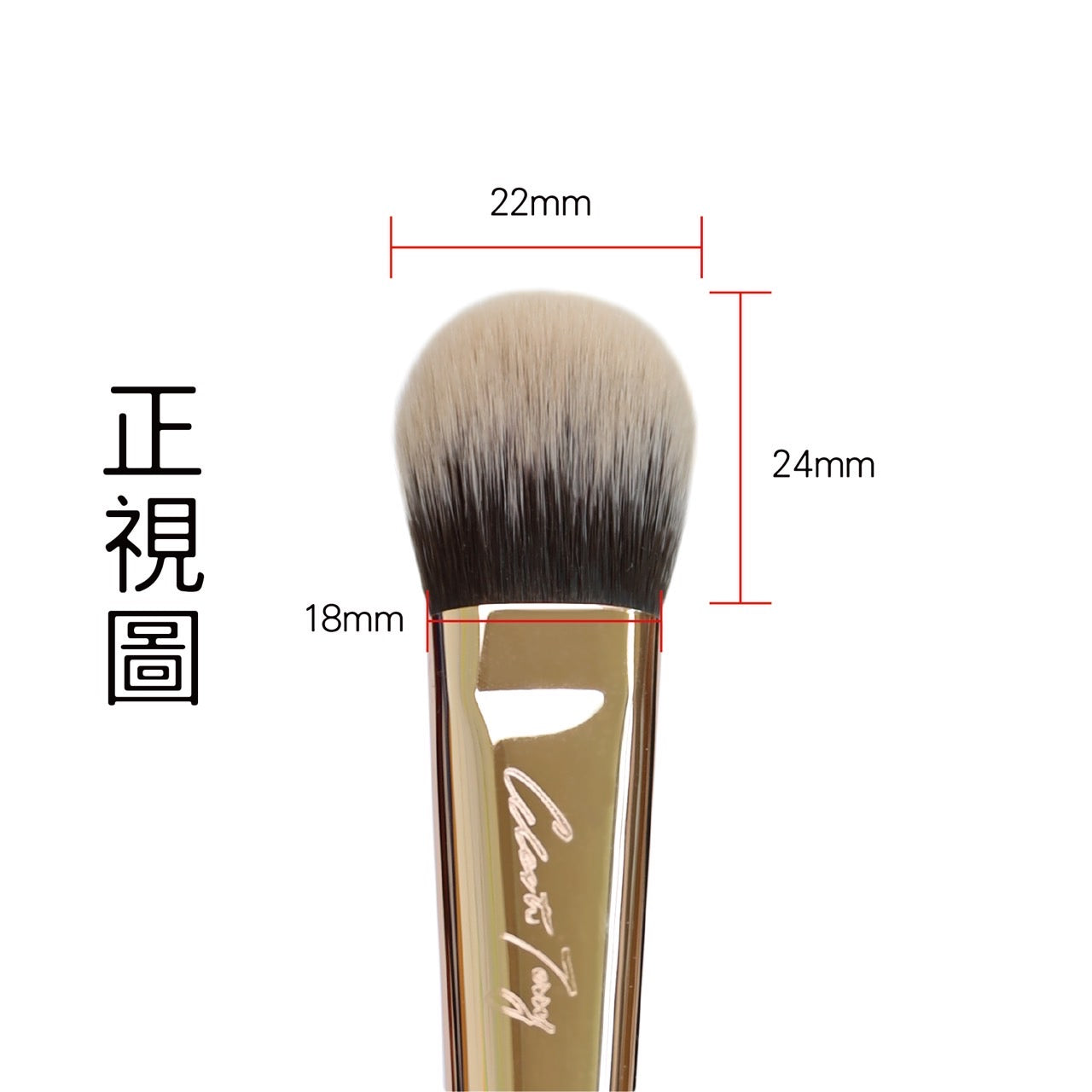 【頂部因射燈照至外盒色差】CelesteTerry 奶凍專用刷F201