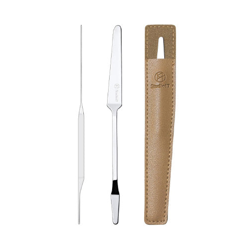 【全新完好無缺】Studio17 Makeup Spatula 雙頭粉底抹刀連套